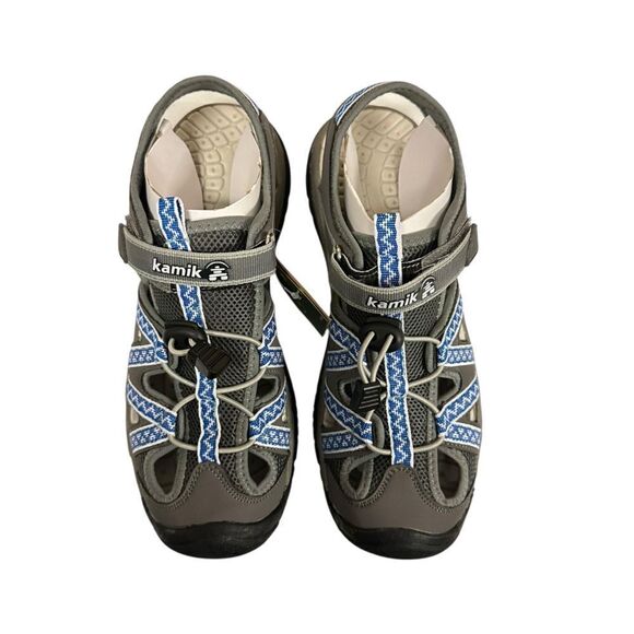 Kamik Islanders 2 Blue and Gray Lace Up Sandals | Size 9 - Picture 5 of 7